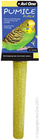 The Avi One Pumice Perch is a must have for all birds. The rough texture of the Pumice Perch assists with keeping nails and beaks trimmed. This perch easily bolts to the side of the cage, and comes in multiple sizes to suit small through to larger birds.    Size: 6 inch Colour: Light Yellow