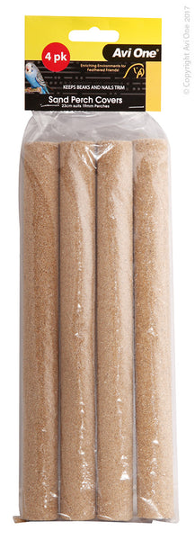Sand Covers 23cm, Suits 19mm Perches, 4PK. Avi One Sand Covers help keep birds claws trim!