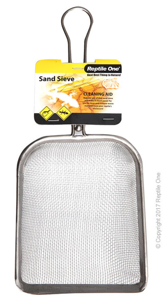 Make cleaning your terrestrial reptile terrarium a breeze with the Reptile One Sand Sieve. The wide square profile of the sand sieve ensures it is perfectly angled to clean every inch of the terrarium. Its fine stainless steel mesh provides it catches all waste and debris while separating the sand substrate.