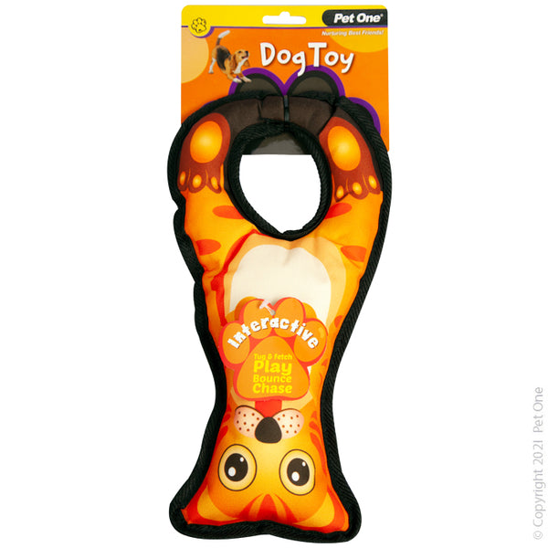 32CM Interactive Orange Squeaky Cat Tug Ring Dog Toy. Pet One Pet Toys provide endless hours of entertainment along with physical and mental stimulation for your pet.  Featuring various textures, shapes and noises, each toy will retain your pets’ scent and keep them coming back to snuggle and play.