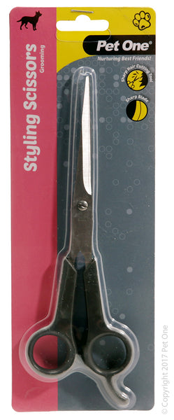 Pet One Grooming - Pet Hair Scissor. Pet One’s Classic Grooming Range keeps your pampered pets looking neatly groomed and fabulous with carefully selected high quality grooming tools. Pet One offer brushes, combs and other grooming items for all creatures great and small. Regular grooming will keep your pet happy, healthy and looking great.