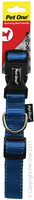 Pet One Collar - Reflective Nylon Adjustable 10mm 17-26cm Blue  The Pet One Reflective Collar, Lead and Harness range is made from durable nylon and an eye catching reflective finish, to ensure your pet stands out from the crowd.