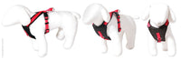 Pet One Harness - Comfy 38 - 46cm Padded 15mm Black Red  Pet One Comfy Lead and Harness range provides durability, comfort and style for your pet.  Pet One has an extensive range of Leads and Harnesses available. You are sure to find an accessory to suit the breed and personality of your pet, and ensure they strut their stuff in style!