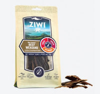 ZIWI Dog Chew - Beef Weasand 72g  Mother Nature knows best, so when it comes to a healthy treat, we follow her lead. Ethically raised on fresh grass year-round, our New Zealand free-range beef is carefully prepared by slow and gentle air-drying. With no other ingredients, just simply the world’s best beef, our Beef Weasand is the perfect way to treat your dog.