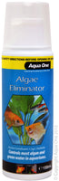 Aqua One Treatment - Algae Eliminator 150ml. Aqua One Algae Eliminator effectively controls many algae common to freshwater aquariums and ornamental fish ponds. Kills growing algae and prevents algae from recurring.