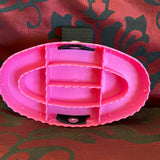 CHILDS NEW GENERATION CURRY COMB - PINK. The Haas Childs New Generation Curry Comb is the perfect curry comb for the young rider. Designed for everyday use, it’s made of very soft special non-toxic plastic for a good massaging effect